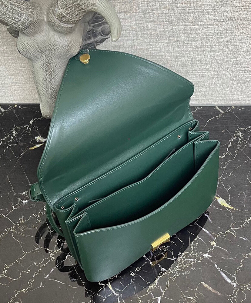 Bottega Veneta Mount Leather Envelope Bag Green